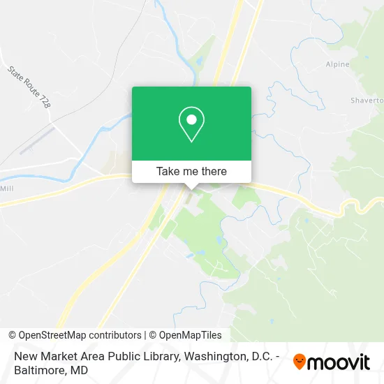New Market Area Public Library map
