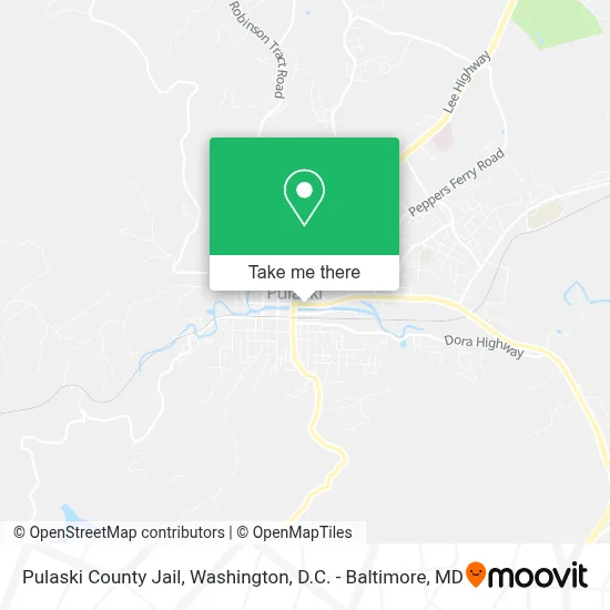 Pulaski County Jail map