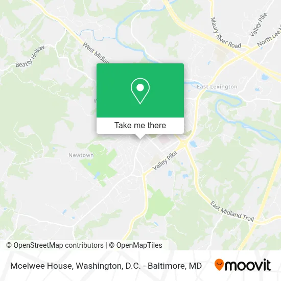 Mcelwee House map