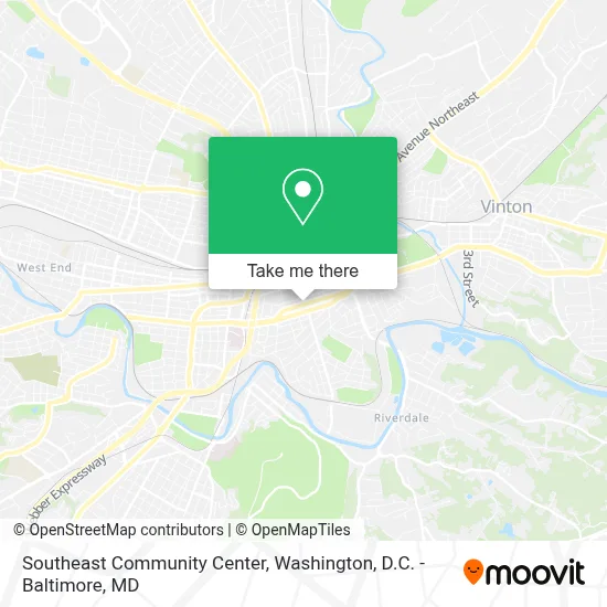 Southeast Community Center map