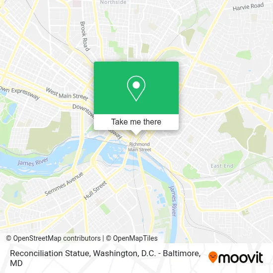 Reconciliation Statue map