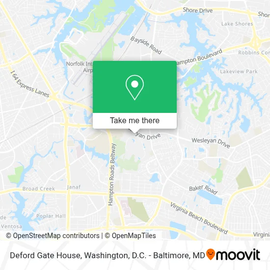 Deford Gate House map
