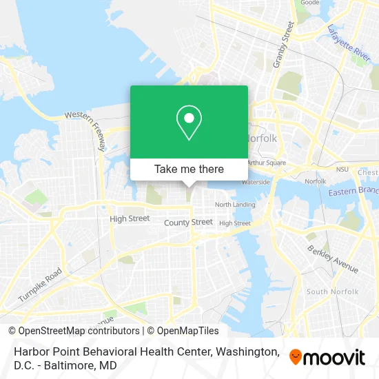 Harbor Point Behavioral Health Center map