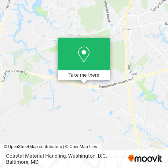 Coastal Material Handling map