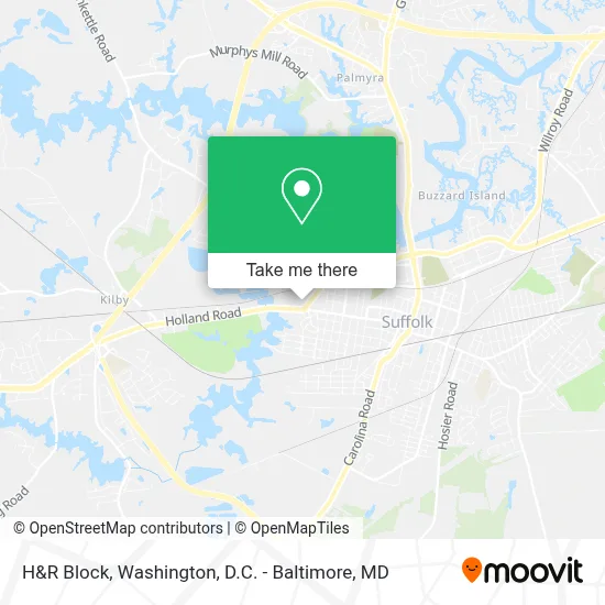 H&R Block map