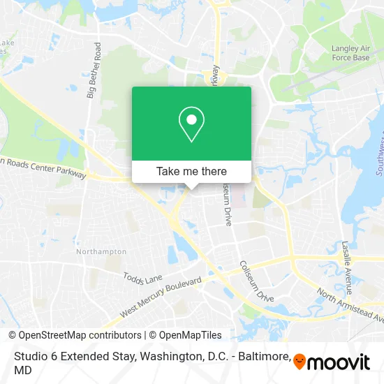 Studio 6 Extended Stay map