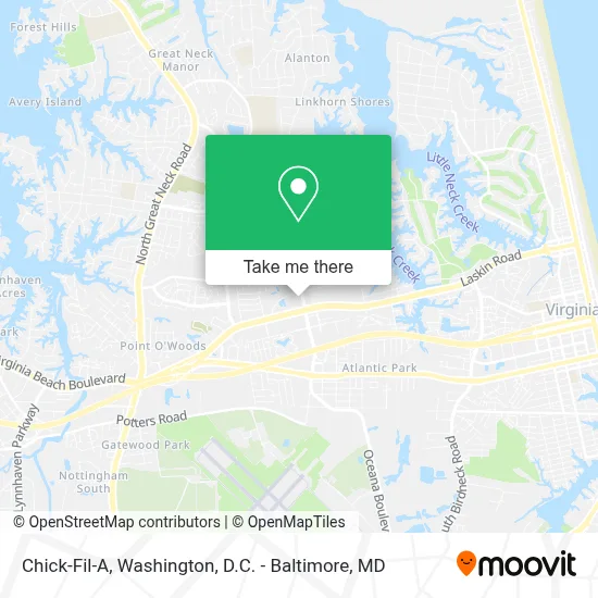 Chick-Fil-A map
