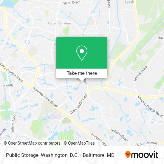 Public Storage map