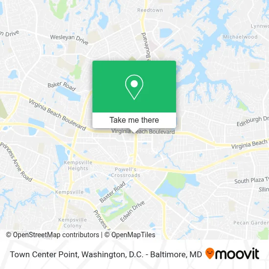Town Center Point map