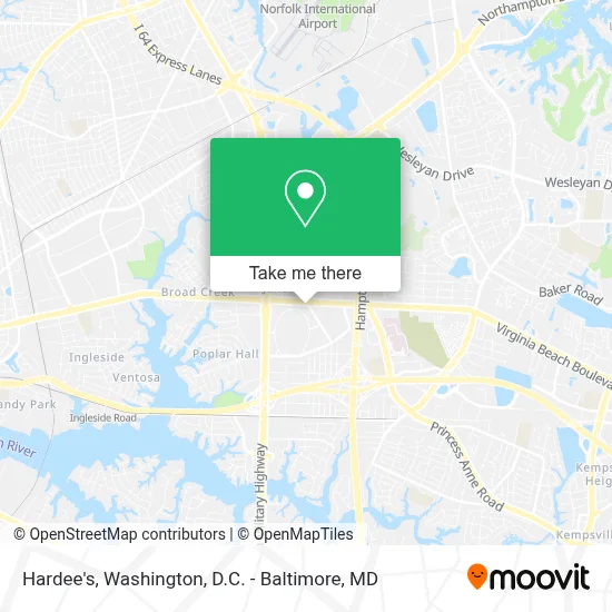 Hardee's map