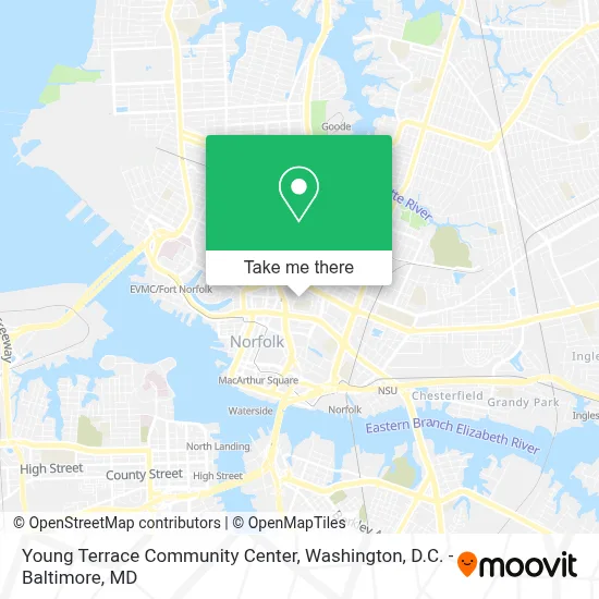 Young Terrace Community Center map