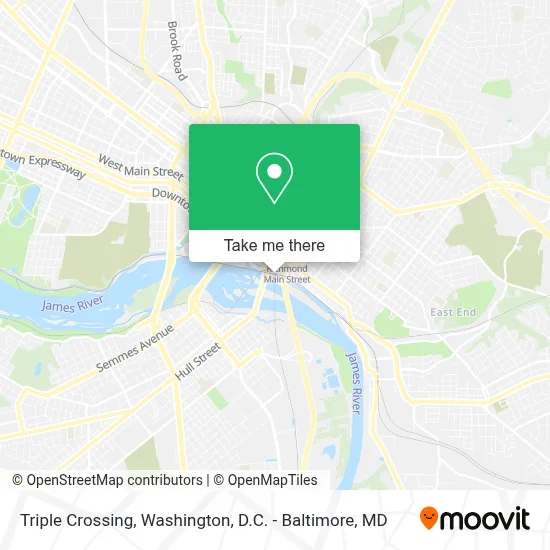 Triple Crossing map