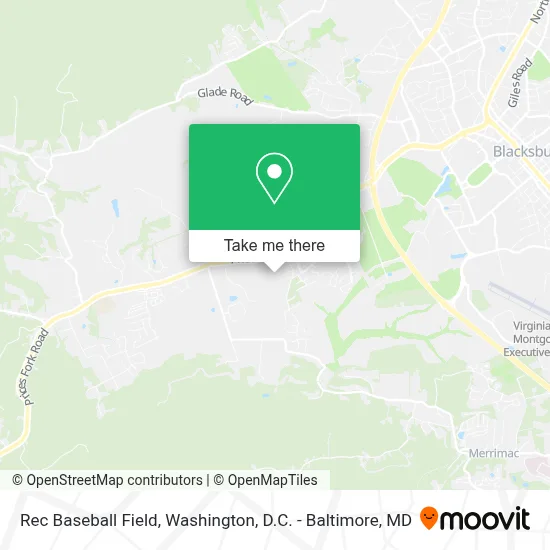 Rec Baseball Field map
