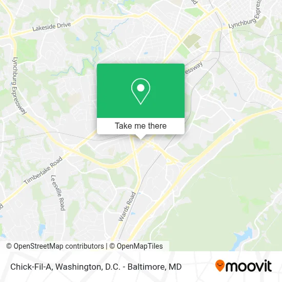 Chick-Fil-A map