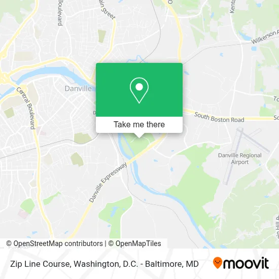 Zip Line Course map