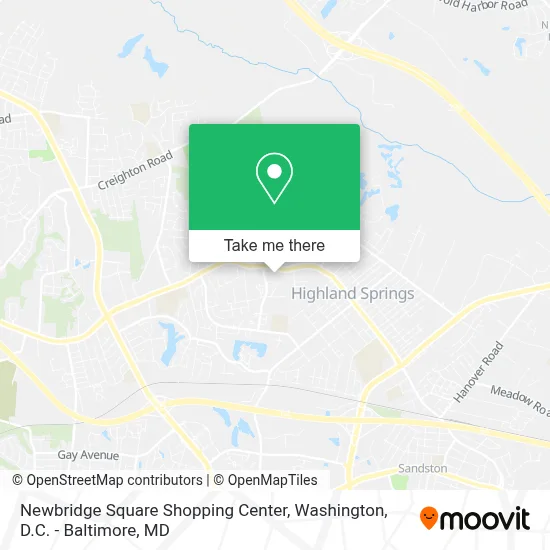 Newbridge Square Shopping Center map