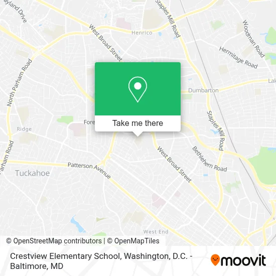 Crestview Elementary School map