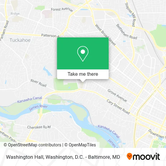 Washington Hall map