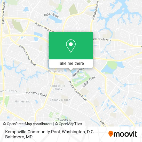 Kempsville Community Pool map