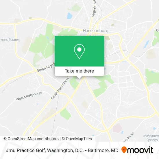 Jmu Practice Golf map