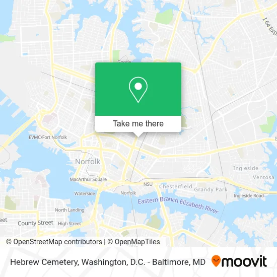 Hebrew Cemetery map