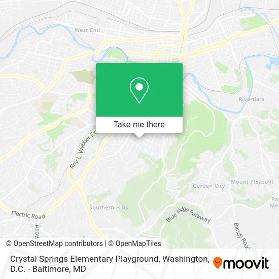 Crystal Springs Elementary Playground map