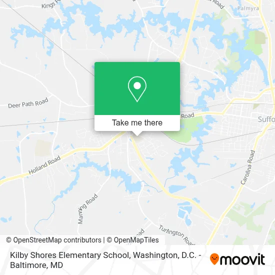 Kilby Shores Elementary School map