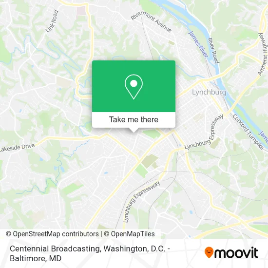 Centennial Broadcasting map