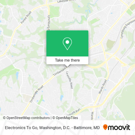 Electronics To Go map