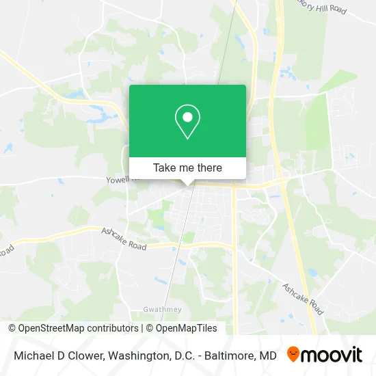 Michael D Clower map