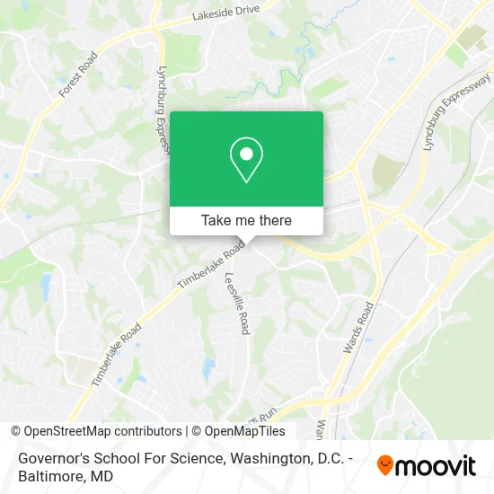 Governor's School For Science map