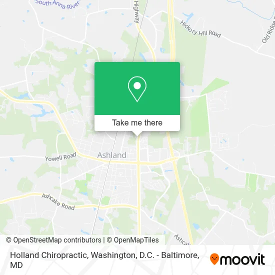 Holland Chiropractic map
