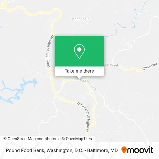 Pound Food Bank map