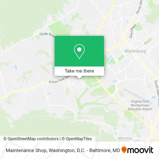 Maintenance Shop map