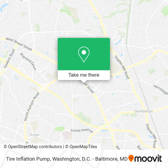 Tire Inflation Pump map