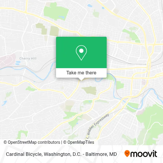 Cardinal Bicycle map