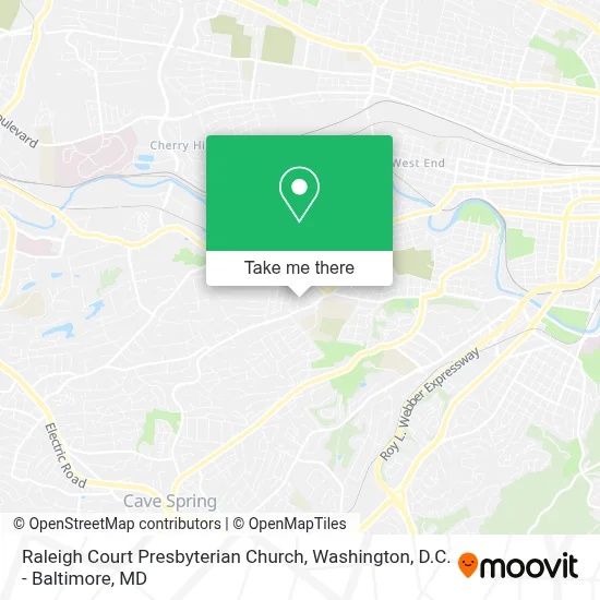 Raleigh Court Presbyterian Church map