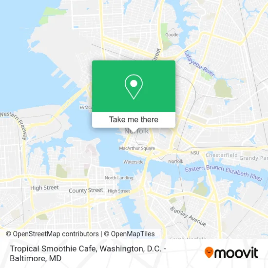 Tropical Smoothie Cafe map