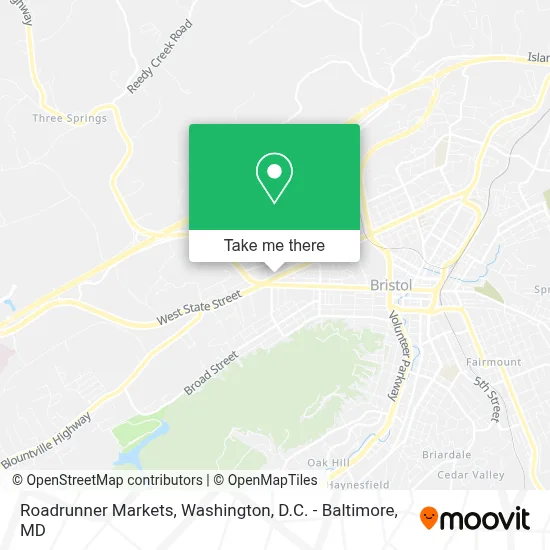 Roadrunner Markets map