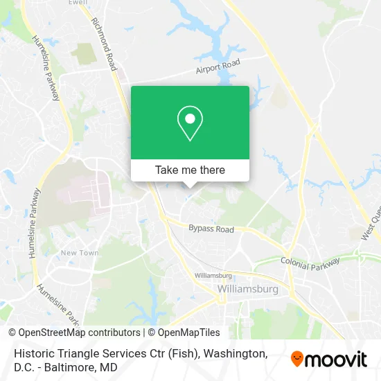 Historic Triangle Services Ctr (Fish) map