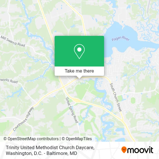 Trinity United Methodist Church Daycare map
