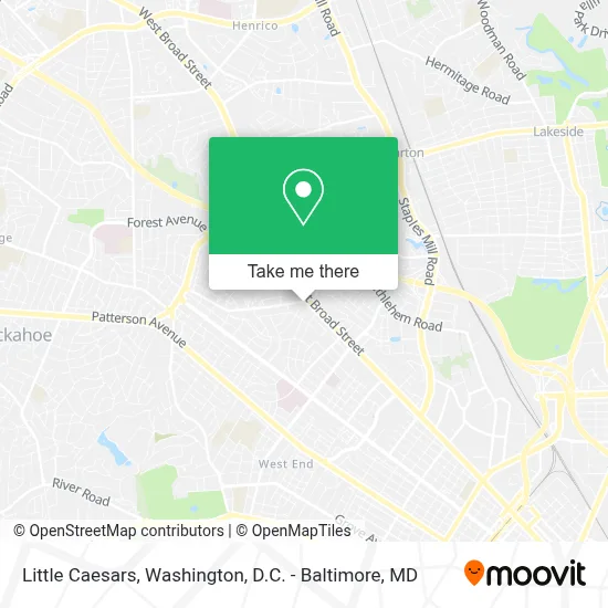 Little Caesars map