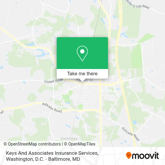 Keys And Associates Insurance Services map