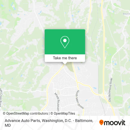 Advance Auto Parts map