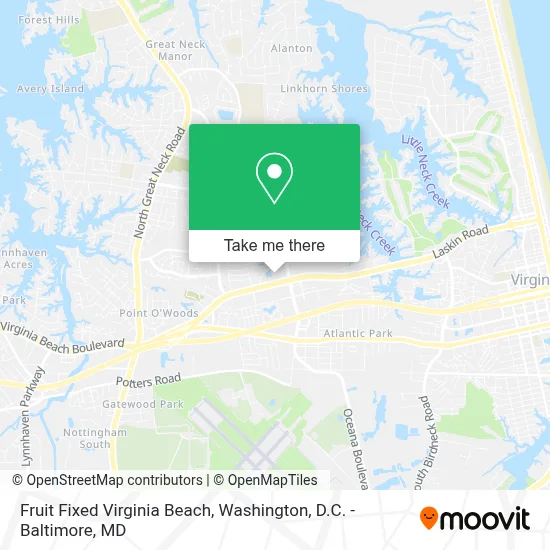 Fruit Fixed Virginia Beach map
