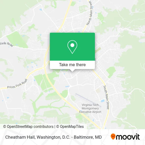 Cheatham Hall map