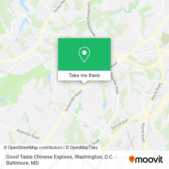 Good Taste Chinese Express map
