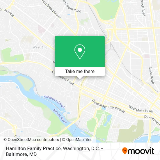 Hamilton Family Practice map