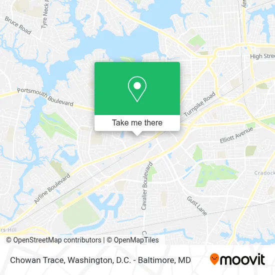 Chowan Trace map