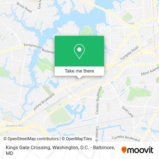 Kings Gate Crossing map
